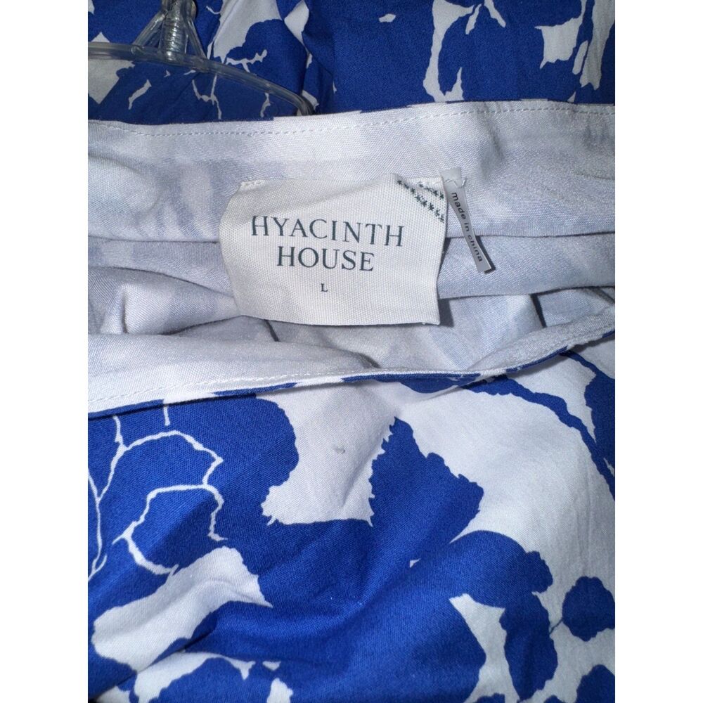 Hyacinth House Blue Floral One Shoulder Sybil Maxi Dress Size Large NEW Blue - Picture 4 of 5